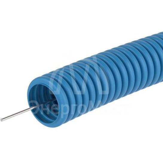 Труба гофрированная ППЛ d20мм легкая с протяж. син. (уп.100м) DKC 11920