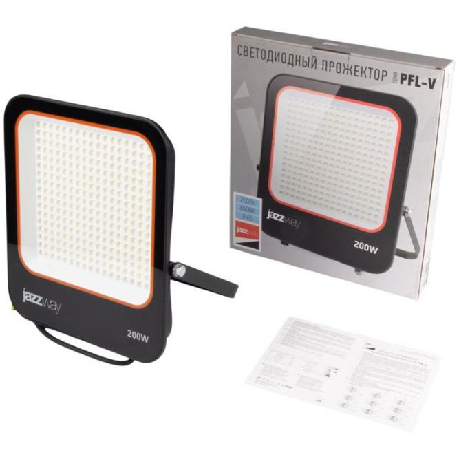 Прожектор светодиодный PFL-V 200Вт 6500К IP65 JazzWay 5039797