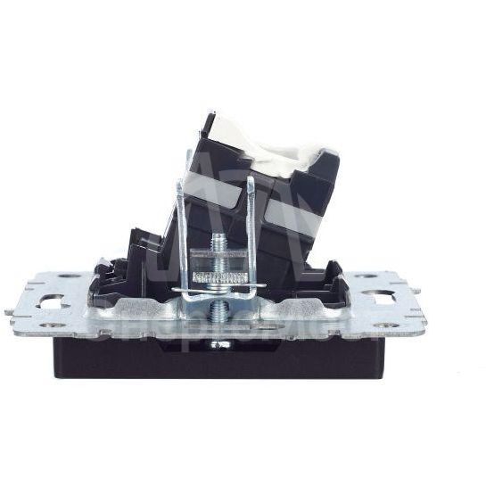 Розетка компьютерная СП RJ45 кат.5E BRITE РК10-БрЧ черн. IEK BR-K10-1-K02