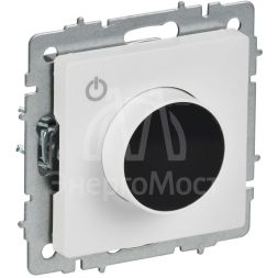 Термостат электронный BRITE СП ТС10-1-БрАБ с индикацией механизм арктич. бел. IEK BR-RT11-K91