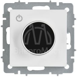 Термостат электронный BRITE СП ТС10-1-БрАБ с индикацией механизм арктич. бел. IEK BR-RT11-K91