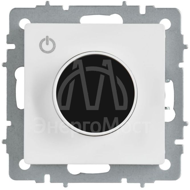 Термостат электронный BRITE СП ТС10-1-БрАБ с индикацией механизм арктич. бел. IEK BR-RT11-K91