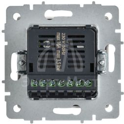 Термостат электронный BRITE СП ТС10-1-БрАБ с индикацией механизм арктич. бел. IEK BR-RT11-K91