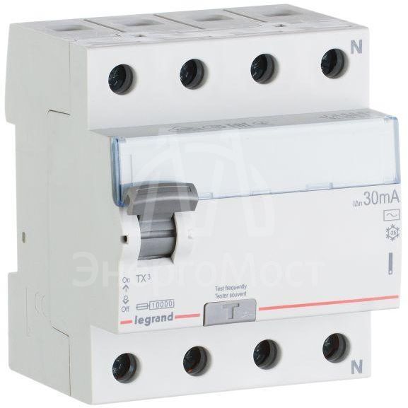 Выключатель диф. тока 4п 40А 30мА тип AC TX3 Leg 403009