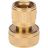 Коннектор латунный быстросъемный для шланга 3/4дюйма ЧЕТЫРЕ СЕЗОНА 62-0214
