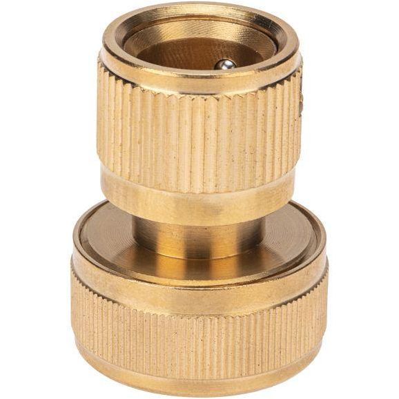 Коннектор латунный быстросъемный для шланга 3/4дюйма ЧЕТЫРЕ СЕЗОНА 62-0214