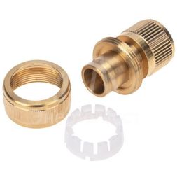 Коннектор латунный быстросъемный для шланга 3/4дюйма ЧЕТЫРЕ СЕЗОНА 62-0214