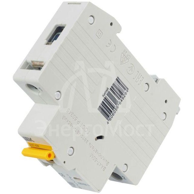 Выключатель автоматический модульный 1п C 6А 6кА ВА47-60M IEK MVA31-1-006-C