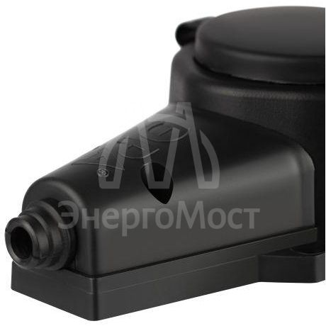 Колодка ЭРА KX-4e-B-IP44 каучуковая с заземлением 4 розетки 16A IP44 черн. Эра Б0068394