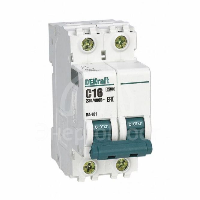 Выключатель автоматический модульный 2п C 16А 4.5кА ВА-101 SchE 11066DEK