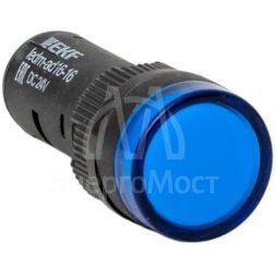 Матрица светодиодная AD16-16HS 24В DC (16мм) син. PROxima EKF ledm-ad16-24-b