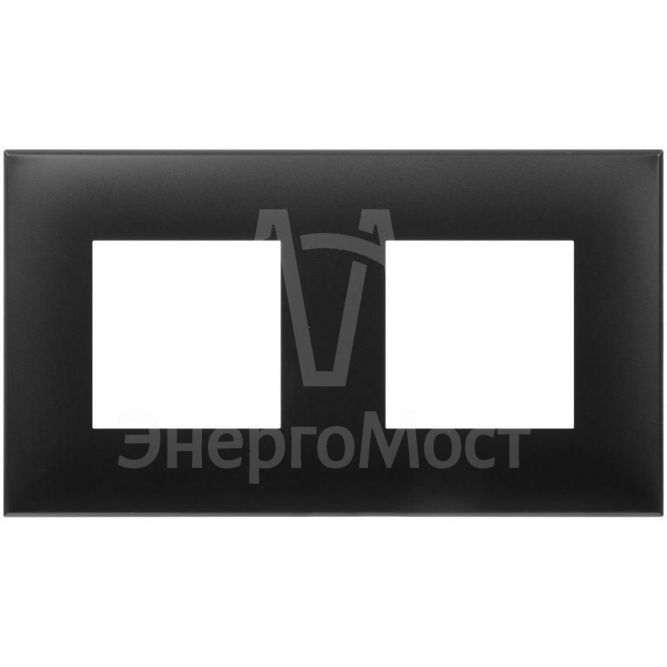 Рамка 2-м 4мод. Avanti &amp;quot;Черный матовый&amp;quot; DKC 4412904