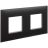 Рамка 2-м 4мод. Avanti &amp;quot;Черный матовый&amp;quot; DKC 4412904