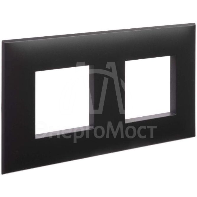 Рамка 2-м 4мод. Avanti &amp;quot;Черный матовый&amp;quot; DKC 4412904