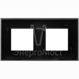 Рамка 2-м 4мод. Avanti &amp;quot;Черный матовый&amp;quot; DKC 4412904