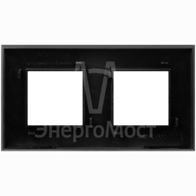 Рамка 2-м 4мод. Avanti &amp;quot;Черный матовый&amp;quot; DKC 4412904