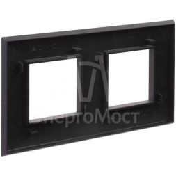 Рамка 2-м 4мод. Avanti &amp;quot;Черный матовый&amp;quot; DKC 4412904