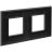 Рамка 2-м 4мод. Avanti &amp;quot;Черный матовый&amp;quot; DKC 4412904