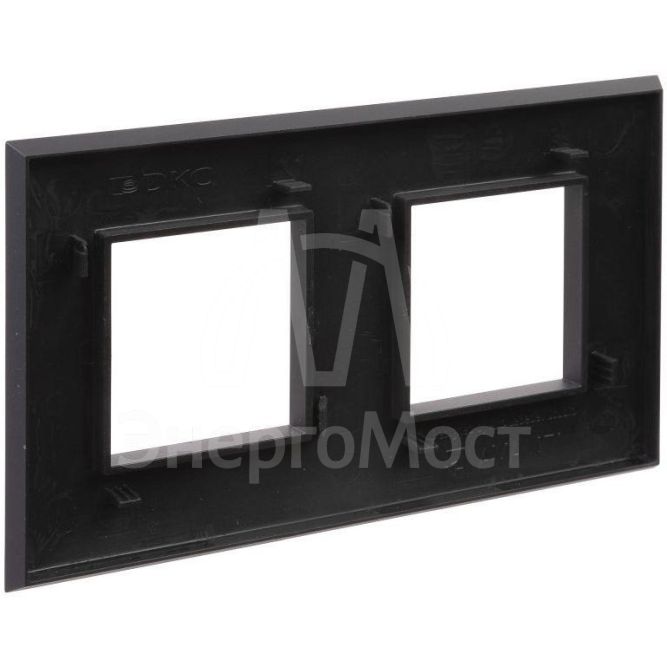 Рамка 2-м 4мод. Avanti &amp;quot;Черный матовый&amp;quot; DKC 4412904