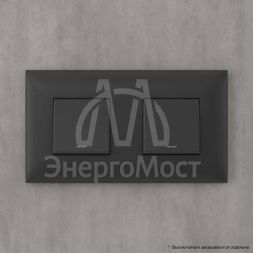 Рамка 2-м 4мод. Avanti &amp;quot;Черный матовый&amp;quot; DKC 4412904