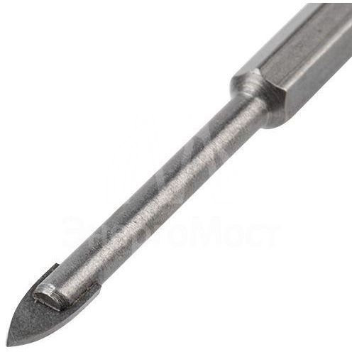 Сверло по стеклу и керамике 5мм (шестигранный хвостовик) Rexant 91-0641