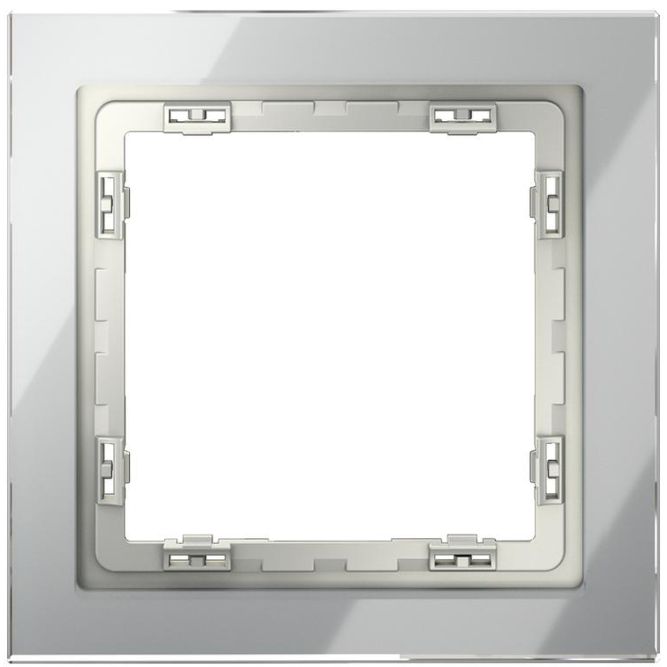 Рамка 1-м S70 стеклян. сталь Voltum VLS110105