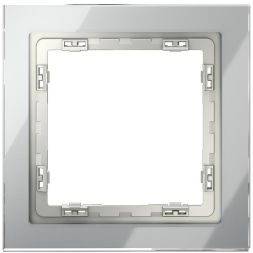 Рамка 1-м S70 стеклян. сталь Voltum VLS110105