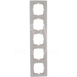 Рамка 5-м Karina горизонт. крем. LEZARD 707-0300-150