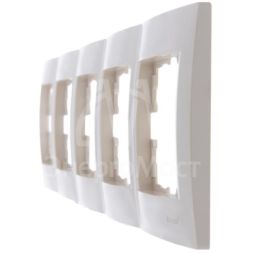 Рамка 5-м Karina горизонт. крем. LEZARD 707-0300-150