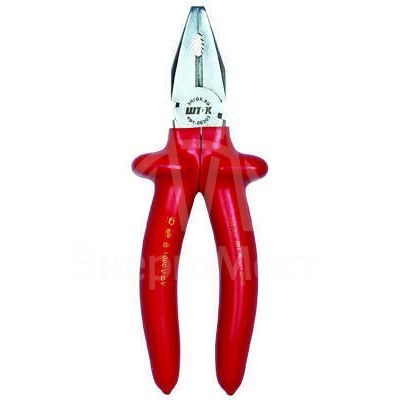 Пассатижи 180мм 1000В красн. серия SHTOK 08202