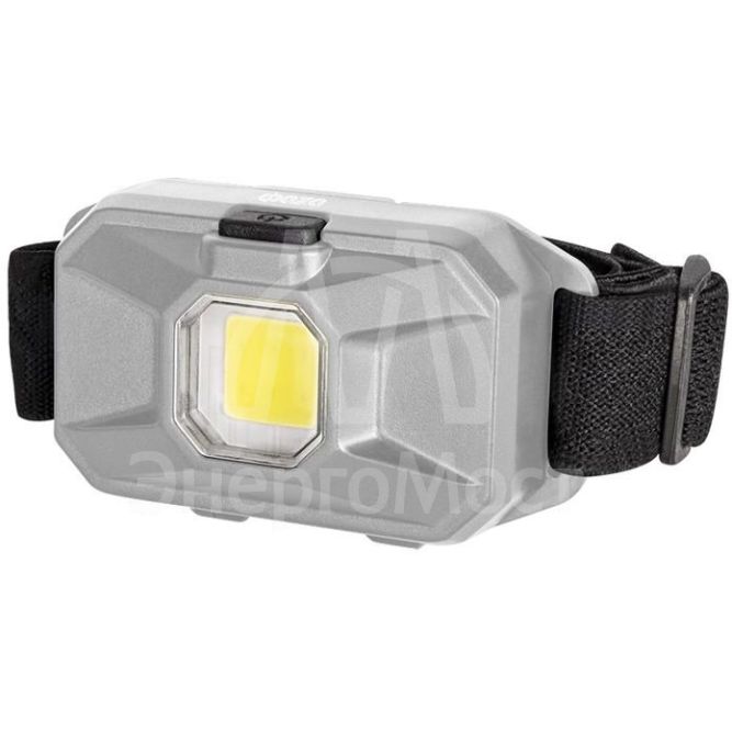 Фонарь налобный H8-L1W-gy 1Вт COB 100лм IP20 3 режима: 100проц./30проц./мигающ. 3хAAA (не в компл.) сер. блист. ФАZА 5031159