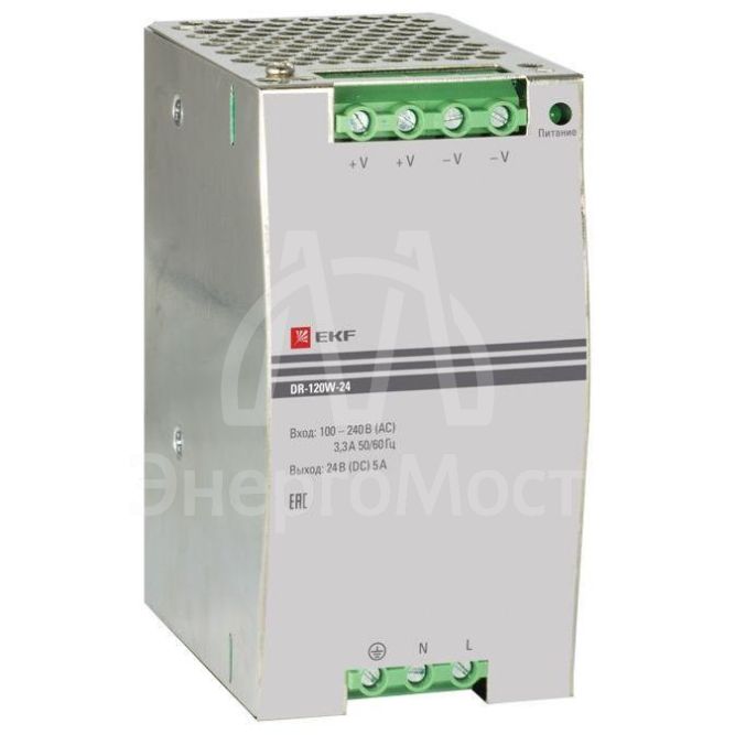 Блок питания 24В DR-120W-24 EKF dr-120w-24