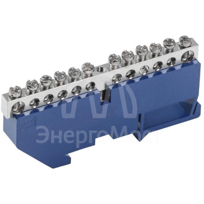 Шина нулевая на DIN-изол. Ni ШНИ-6х9-12-Д-С IEK YNN10-12-D-K07-N