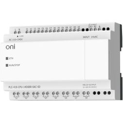 Модуль ЦПУ ПЛК 410 14 DI 8 RO 220В AC с Ethernet портом без экрана ONI PLC-410-CPU-14D08R-0AC-00