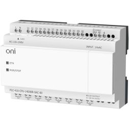 Модуль ЦПУ ПЛК 410 14 DI 8 RO 220В AC с Ethernet портом без экрана ONI PLC-410-CPU-14D08R-0AC-00