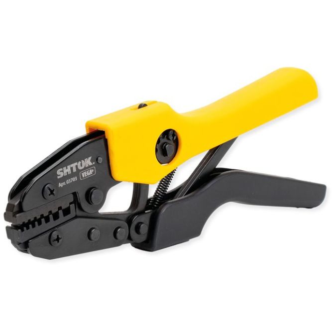 Пресс-клещи ПК-23+ матрица профиль трапеция 2х(0.5-6.0)кв.мм (03703) SHTOK 376210