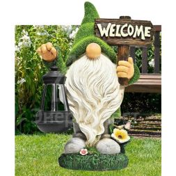 Светильник садовый &amp;quot;Гномик&amp;quot; 15х15х36 тепл. бел. на солнечной батарее аккумулятор AA NI-MH 600мА.ч КОСМОС KOC_SOL249_G1