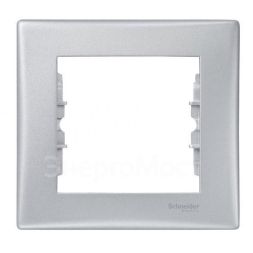 Рамка 1-м Sedna алюм. SchE SDN5800160