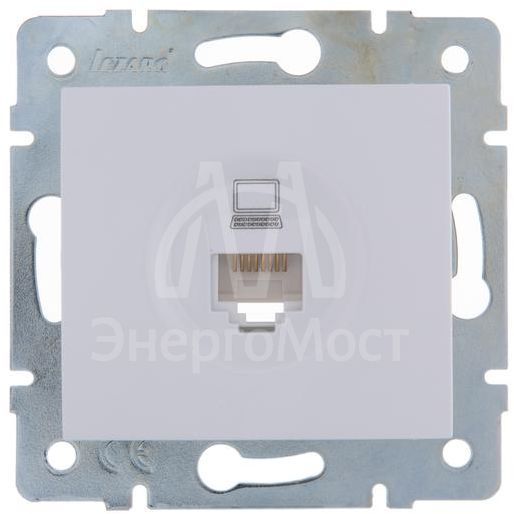 Механизм розетки компьютерн. 1-м СП KARINA RJ45 бел. LEZARD 707-0288-139