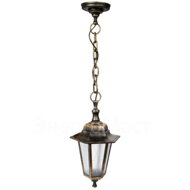 Светильник садово-парковый PP4105 C64 НСУ 06-60-001 У1 &amp;quot;Адель1&amp;quot; 6-гран. пласт. +пласт. черн. бронза Camelion 13851