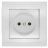 Розетка 1-м СП Бриллиант 16А IP20 бел. Universal 7947588