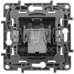 Розетка телевизионная оконечная TV СП Etika 5дБ 5-862МГц механизм алюм. Leg 672465