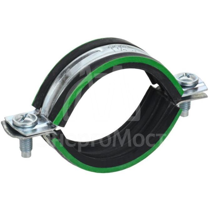 Скоба двухкомпонентная с резин. уплотн. d25-28мм метал. ELASTA IEK ET-MP40D-SK-025-02-130