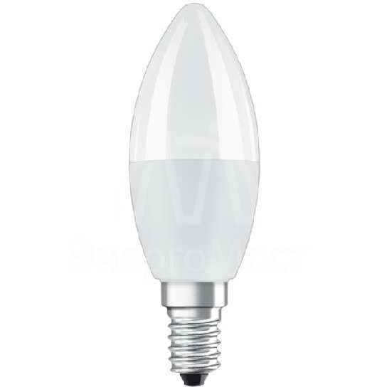 Лампа светодиодная LED STAR+ DIM с пультом B 40 5.5W/827 свеча 5.5Вт 2700К тепл. бел. E14 470лм 220-240В мат. пласт. OSRAM 4058075144309