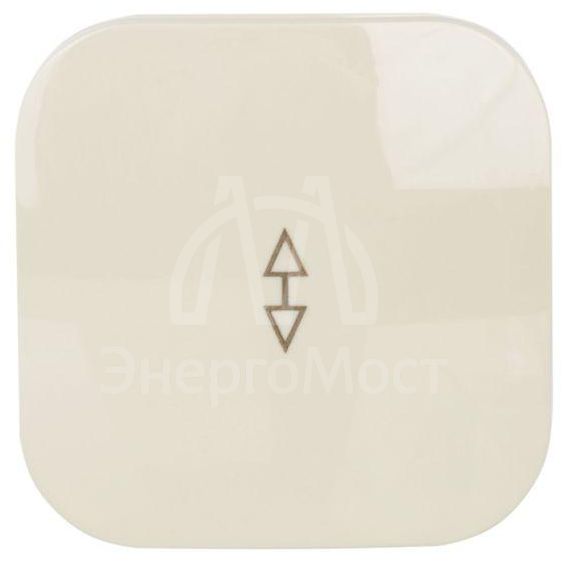 Переключатель проходной 1-кл. ОП GLORY 10А ВСп10-1-0-ХК крем. IEK EVH12-K33-10