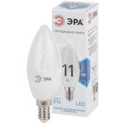 Лампа светодиодная B35-11w-840-E14 свеча 880лм ЭРА Б0032982