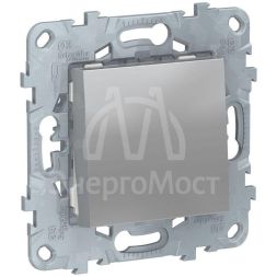 Механизм выключателя 1-кл. 2мод. СП Unica New IP21 (сх. 1) 250В 10AX алюм. SchE NU520130