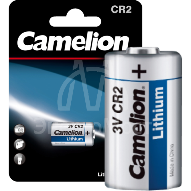 Элемент питания литиевый CR2 BL-1 (блист.1шт) Camelion 2743