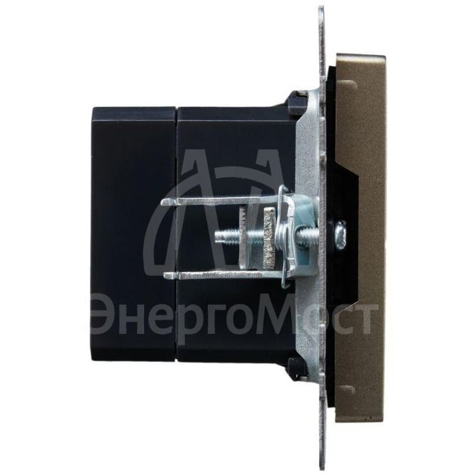 Розетка BRITE USB A+A 3.1А РЮ10-1-БрШ шампань IEK BR-U21-D31-K37