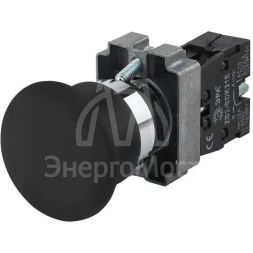 Кнопка LAY5-BC21 &amp;quot;Грибок&amp;quot; 1з BBG70-BC-K02E черн. ЭРА Б0045640